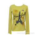 Yellow Ladies Bottoming Knit Sweater